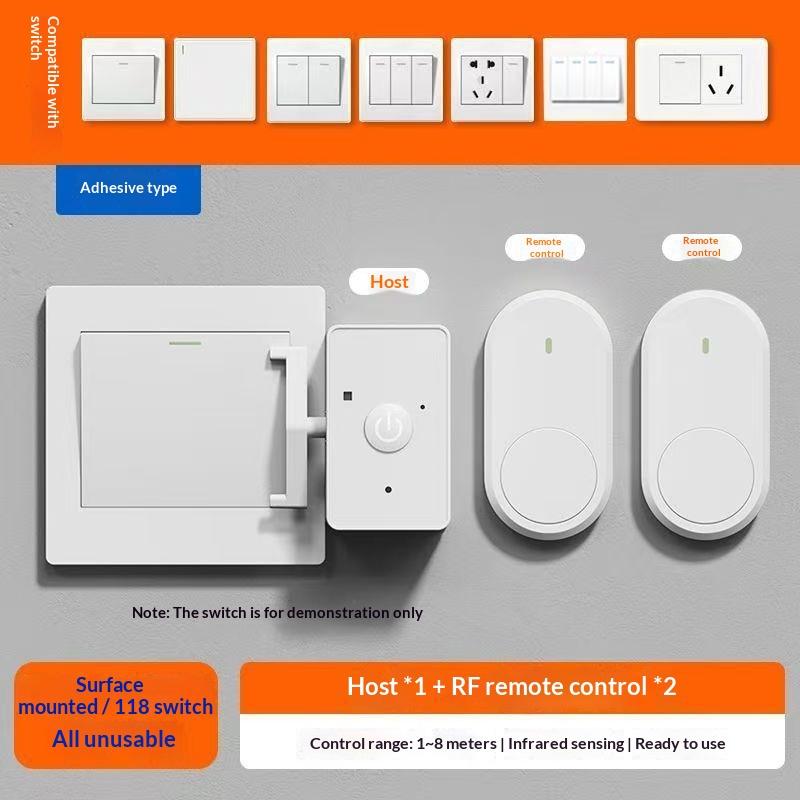 New Wireless Control Light Switch Off Tool Automatic Button Pusher Intelligent Usb Rechargeable Lazy Remote Control Switch