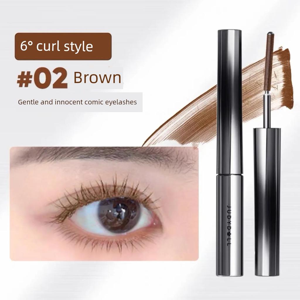 Judydoll Orange Tube Mascara Curling Waterproof Lengthening Smudge-Proof Metal Brush Head