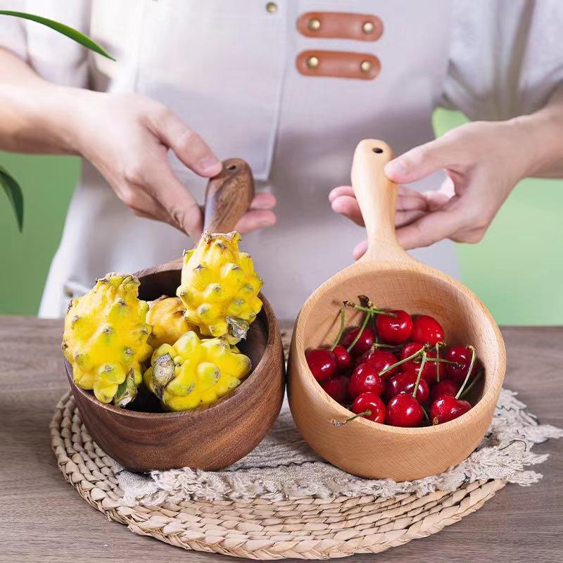 Trockener Reislöffel Praktische Wasserschöpfkelle Japanischer Stil Haushalt Vollholz Langer Griff Reisschaufel Breischaufel Holz Messlöffel