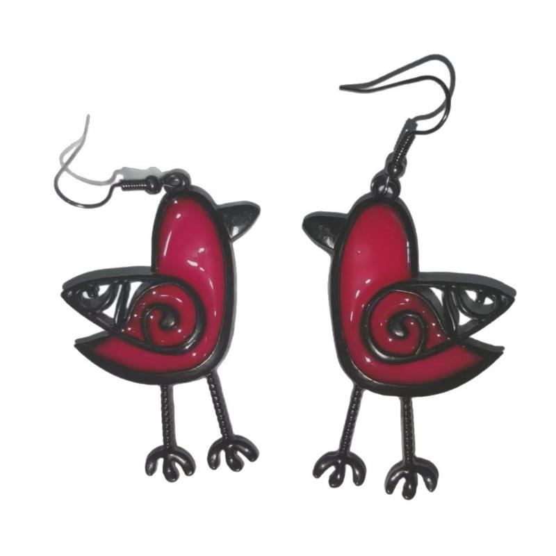 Unique Cute Resin Bird Dangle Drop Earrings For Women Charm Girls Leisure Party Jewelry Gift