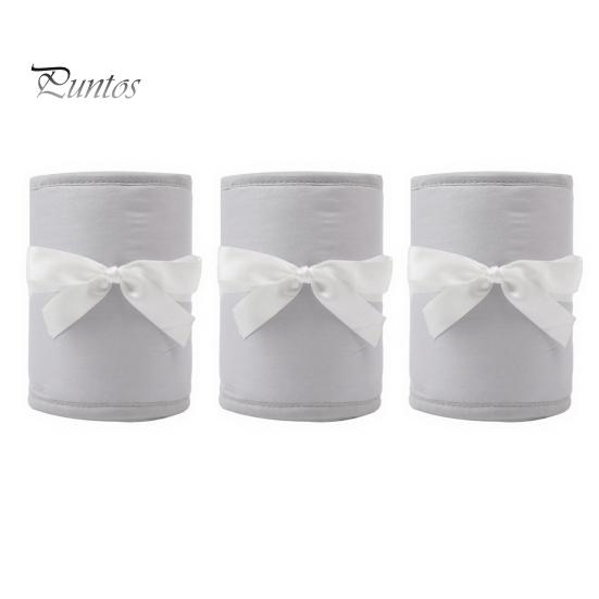 Baby Crib Bumper Pads 3 Pcs Bumper, Soft Cotton Breathable Sleep Barrier Child Safety Strip for Toddlers, Liner Edge Protector with Adjustable