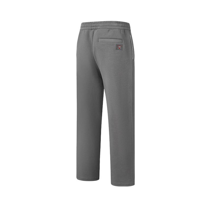 Fila Tennis Minimalist Fashion Classic Retro Sports Comfortable Versatile Loose Knit Casual Pants Men Bottoms Dark-Reef-Gray A11M613613FDY