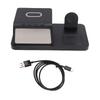 Multifunctional Alarm Clock with Wireless Charger 15W Fast Charging Station for Phone Watch Earbuds
