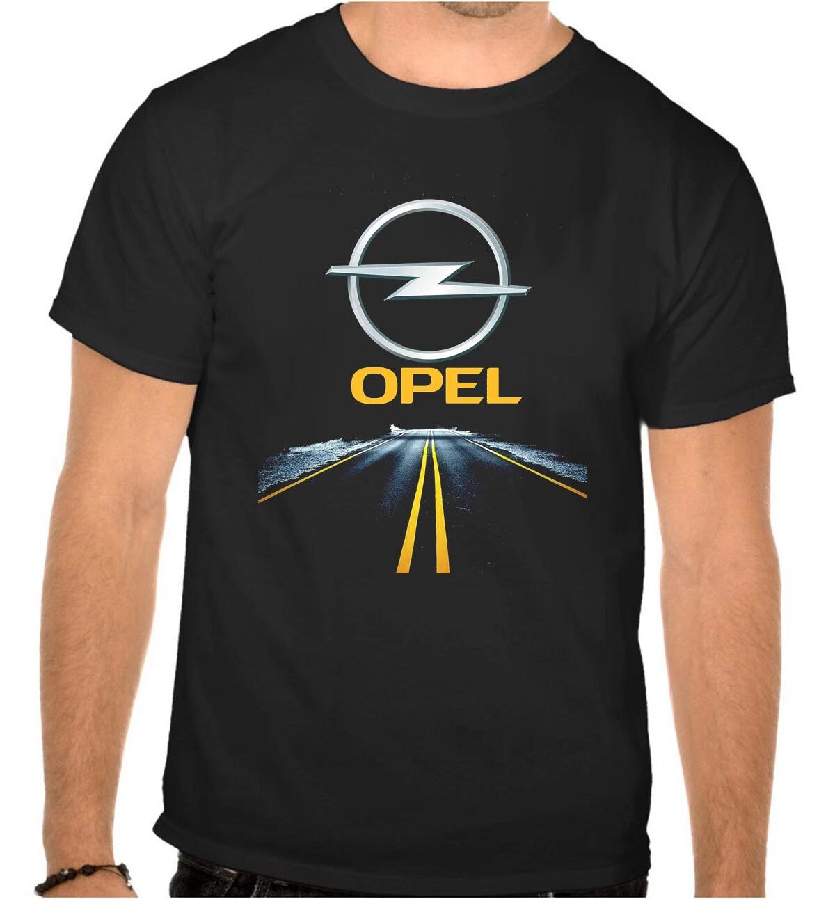 Opel Autobahn Car Logo BLACK T-Shirt - 1135- XL