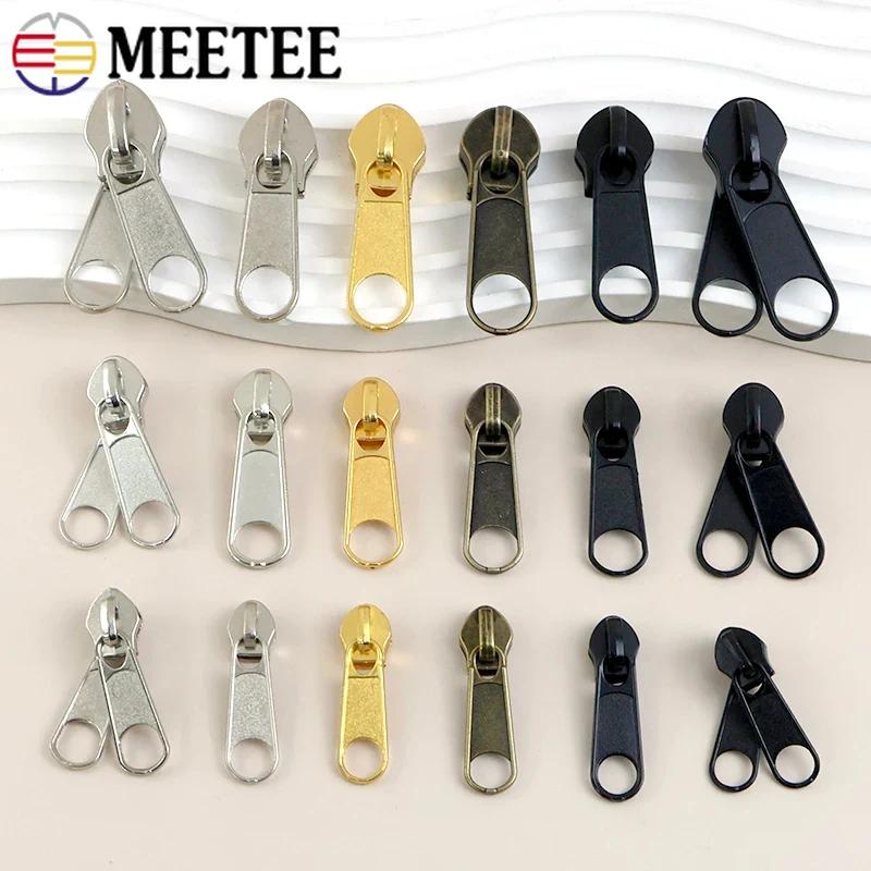10/20/40Pcs 3# 5# 8# 10# Zipper Puller for Nylon Zips Bag Tent Single/Double Zip Slider Luggage Zippers Replace Repair Accessory