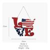 Charming American Independence Day Wooden Love Hanging Decor For Home And Hotel Display