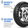 E Scooter Rear Tire w Wheel Hub Disc Brake Set 8.5in Solid Electric Scooter Wheel Replacement for Xiaomi M365 Scooter Spare Part
