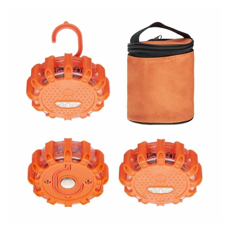 Car Emergencies Beacon Lights with 9 Blinking Pattern Roadside Assistance LED Flares Auto Safety Flashing Lights