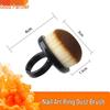 Nail Art Soft Bristle Brush - Short Handle for Cleaning, Polishing, and Dust Sweeping