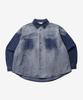 GOLDEN SUNSHINE Vintage Brushed Denim Over Shirts_Blue