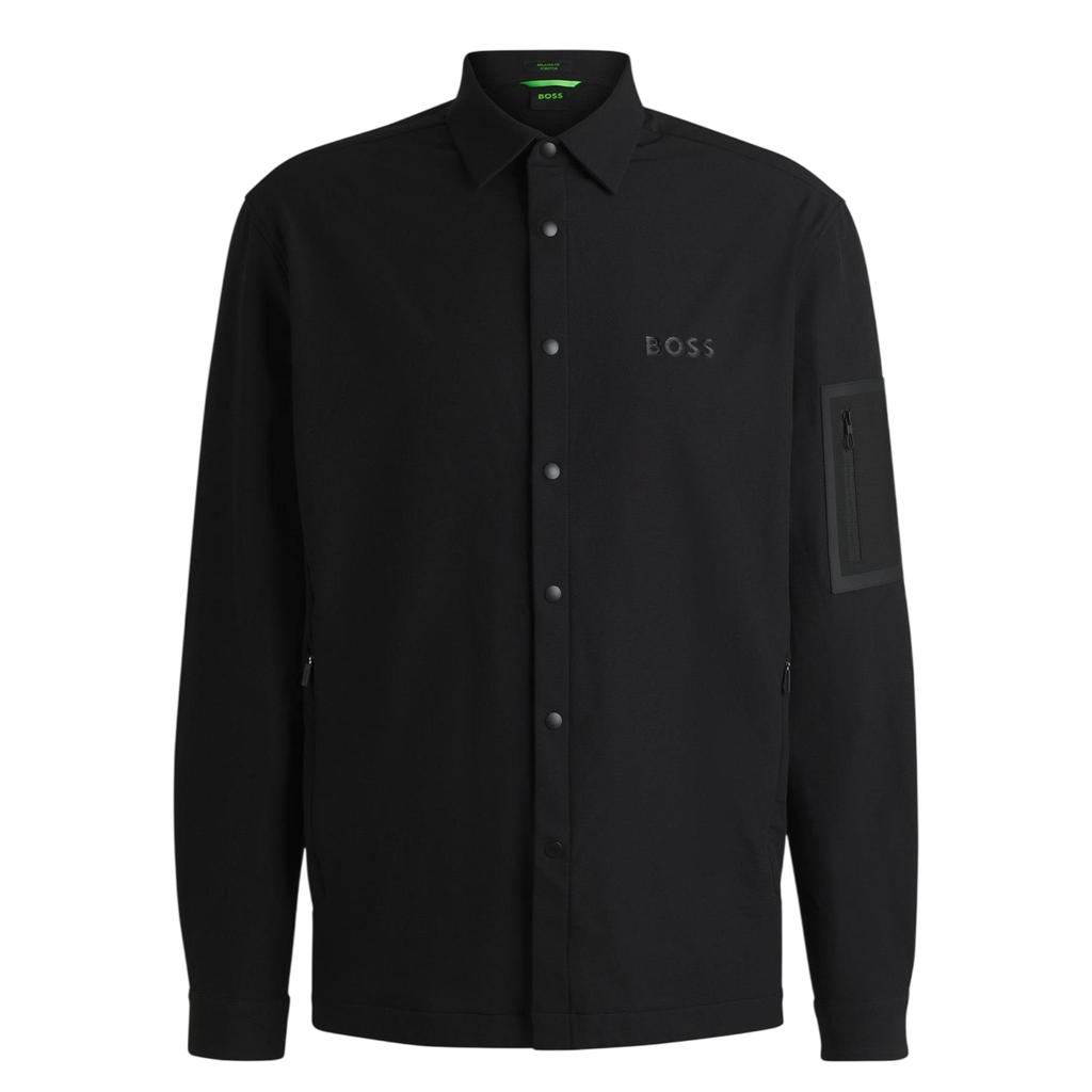 Boss Mens B Lite Snap Long-Sleeved Overshirt