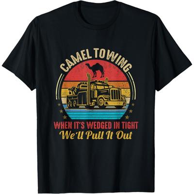Wielbłąd Holowniczy Kiedy Utknie Mocno Wyciągniemy Go T-Shirt