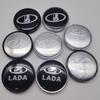 4Pcs/set 63MM 59MM(ID) Cap For Rims LADA Logo Badge Emblem Wheel Center Cap Car Wheel Cover Hub Caps Tire Accessories