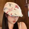 Japanese sweet style~Vintage artistic forward cap for women, summer sun-shading beret, unique retro childlike cute duckbill cap