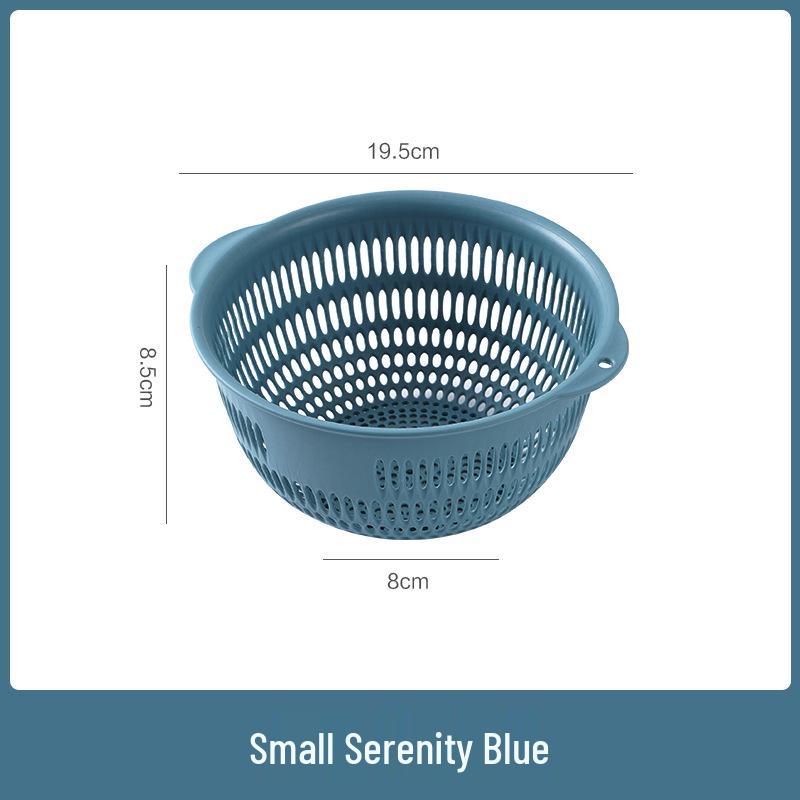 Three-Piece Kitchen Set: Vegetable Washing Basket, Drain Basket, and Fruit Plate