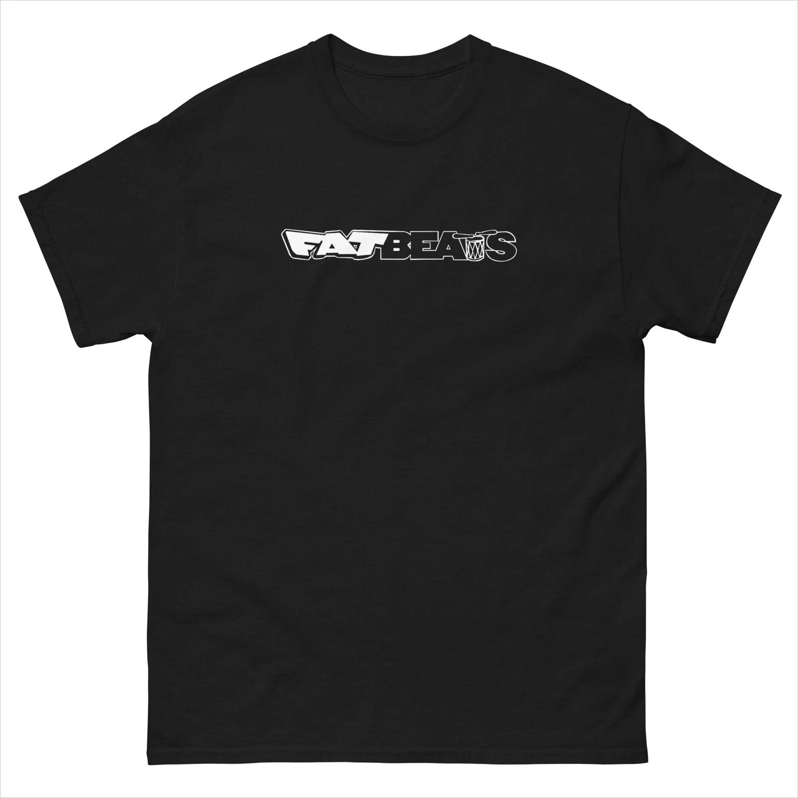 fat beats logo t shirt hip hop L