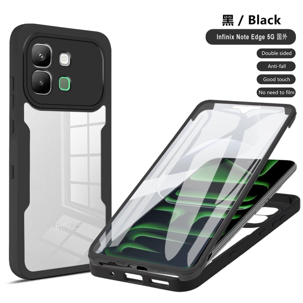 Full Body Protection Shockproof Case for Infinix Note Edge 5G Protective Cover Screen Protector Fundas Coque