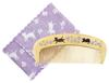 Kurochiku Tsubakido Moisturizing Tsuge Comb with Flower Cat Hairbrush Case, (1 Piece)