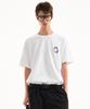 BLACK MOMENT Recycle Logo Basic Short Sleeve T-Shirt [White]