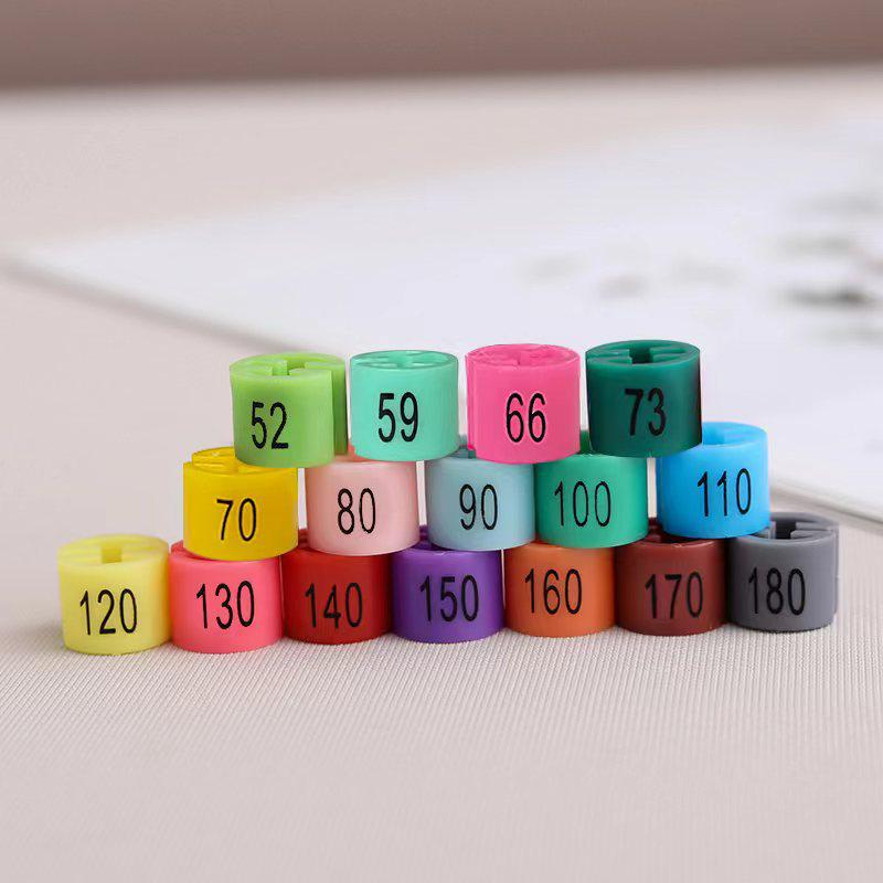 Colorful Children's Clothing Store Double-Sided Printed Size Buckle Round Hangers