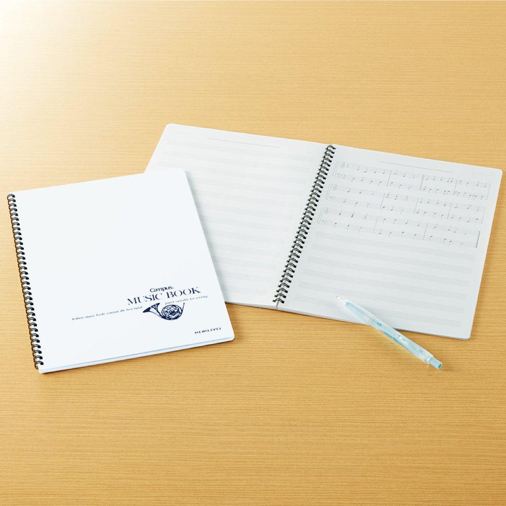 KOKUYO Campus Music Twin Ring 12 Staff Notebook, Notebook, Binding, A4, Lines, ON-T10