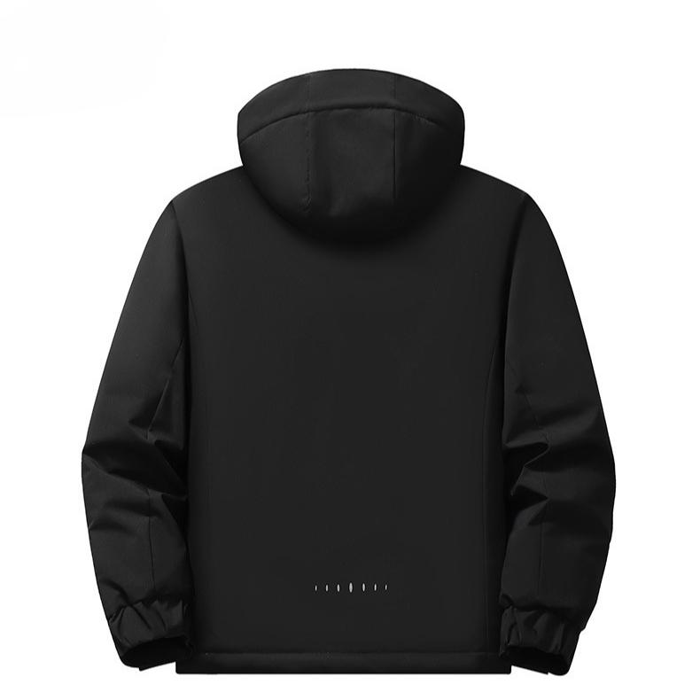 Upgraded Graphene Jacket Men's Autumn and Winter Fleece Thickened Warm Cotton Clothing Windproof and Waterproof Climbing