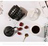 Kreative granatenförmige Scherz-Keramik-Kaffeetasse mit Deckel