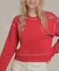Iteoneolmomeonteu Outstitch Point Sweatshirt - Red