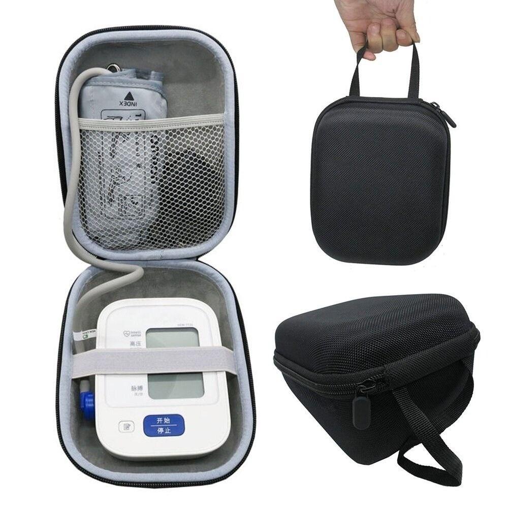 Portable Blood Pressure Monitor Bag High Capacity Waterproof Tonometer Storage Bag Zipper Closure for Omron Blood Pressure