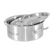 Low Catering Pot With Lid Mega-M Standard 5L Dia. 25 Cm X H 11 Cm N