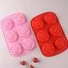 3D Rose Flower Silicone Mold Soap Mould Valentine's Day DIY Cake Chocolate Fondant Sugar Molds Baking Tools Handmade Craft