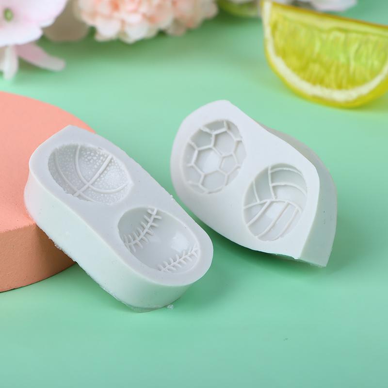 1Pc Basketball Baseball Volleyball Football Silicone Mold Diy Sugarcraft Cupcake Baking Mold Fondant Cake Decorating Tool