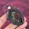 Tree Of Life Dragon Bloodstone Pendant Rainbow Moonstone Pendant Copper Wire Wrapped Jewelry