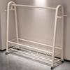 Movable Floor-Standing Coat and Clothes Rack for Bedroom Use