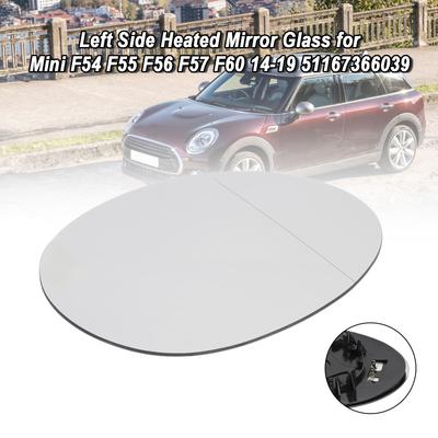 Verwarmd spiegelglas linkerkant voor Mini F54 F55 F56 F57 F60 14-19 51167366039