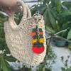 Lustiger Früchte Schlüsselanhänger PU Leder Orange Schlüsselring Mode Tomaten Anhänger Rucksack Dekoration