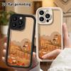 Phone Case: 2D Flat Design Suitable for iPhone 18 17 16 15 14 13 Pro Protective Case, Autumn Fox and Squirrel, Perfect Holiday Gift for Christmas and 