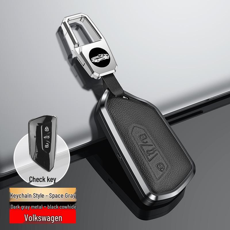 Genuine Leather Key Cover for Volkswagen Golf 8 and Teramont