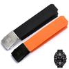 For Tissot 1853 Tengzhi T-Touch Original T013 Rubber Silicone Watch Band T047T081T33 Black Orange Waterproof Watch Straps 20mm