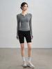 2025 Autumn Women's Slimming Quick-Dry Long Sleeve Yoga Top for Fitness and Pilates
