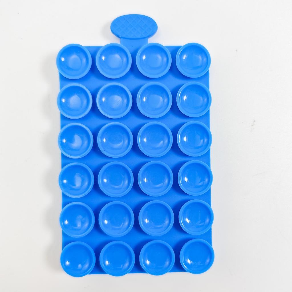 24-Piece Double-Sided Thick Silicone Suction Cups for Phone/Tablet Car Mount