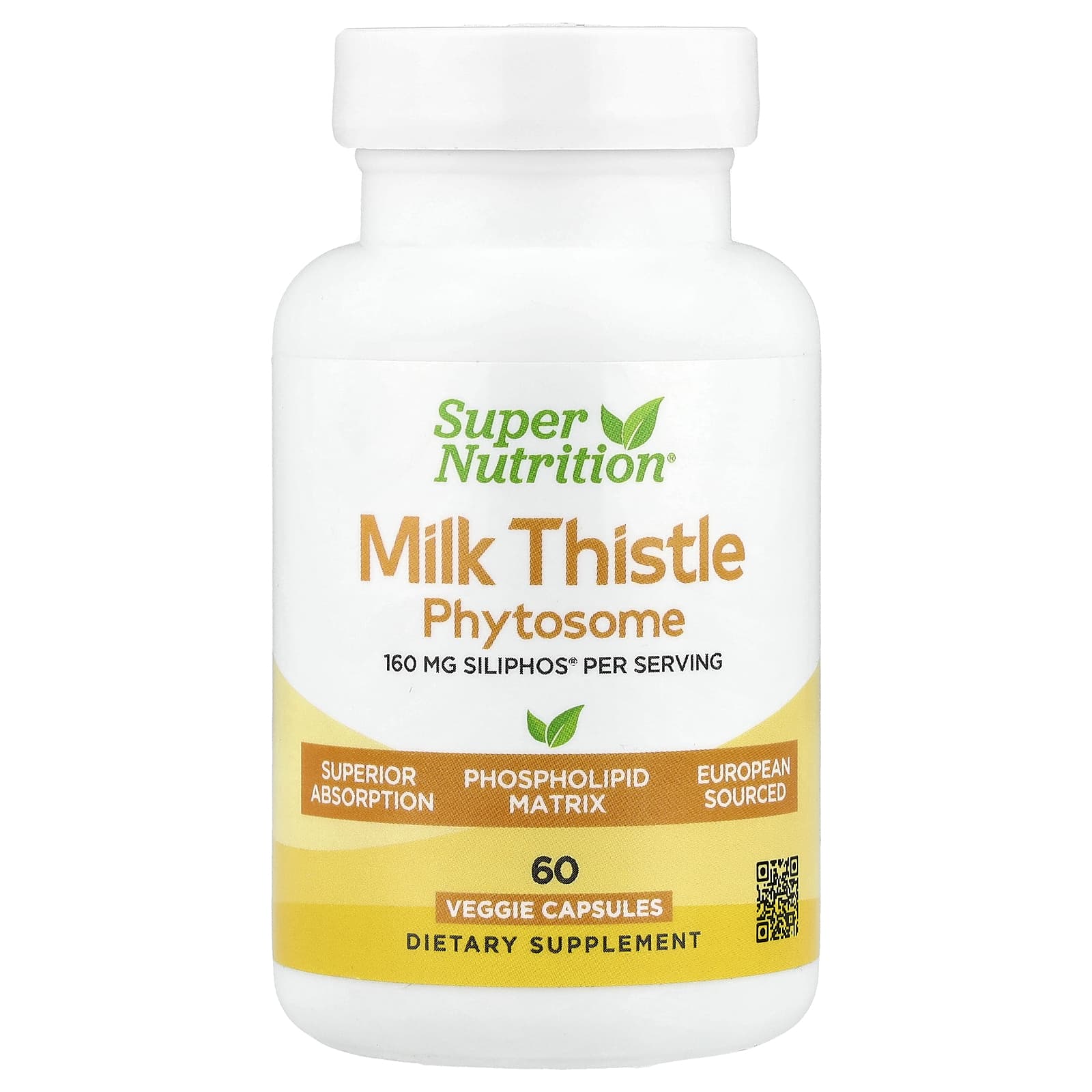 

Milk Thistle Phytosome, 160Mg, 60 Veggie Caps