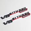 2 szt. 3D ABS V8 Biturbo 4matic Logo Litery Samochód Błotnik Boczny Emblemat Odznaka Naklejka Nawiew Samochodowy Ozdoba Błotnika Naklejka