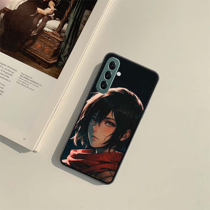 Character MIKASA Phone Case for Samsung A54 A14 A24 A34 A17 A37 A57 A55 A35 A25 A15 A07 A05S A04S A12 A22 A32 A52S A72 Galaxy No