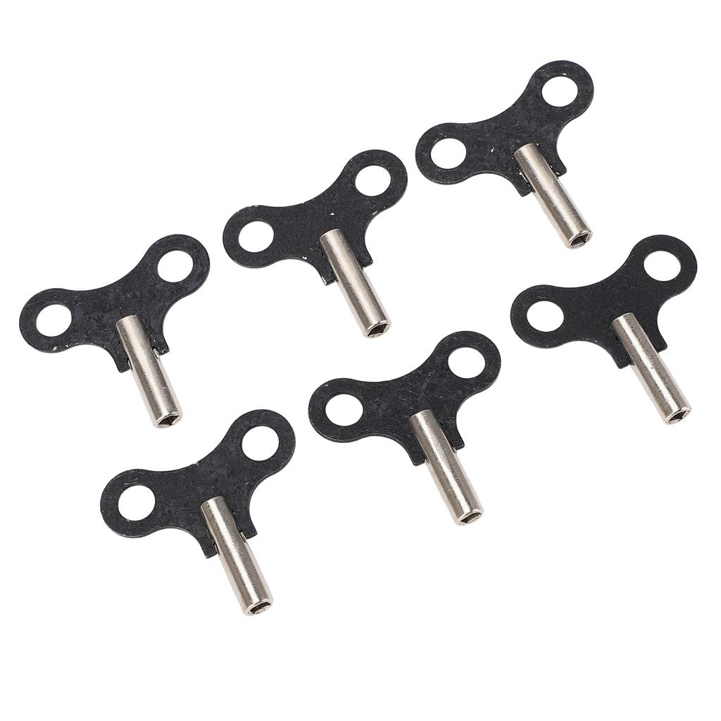 6 KS Klíčků na natahování Závěsné stolní hodiny Klíček na natahování Ocelové náhradní díly pro starožitné a vintage hodiny