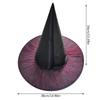 Cosplay Costume Witch Hat Mesh Wizard Hat for All Age Halloween Party Hat Role Play Witch Hat Cloche Hat Headwear