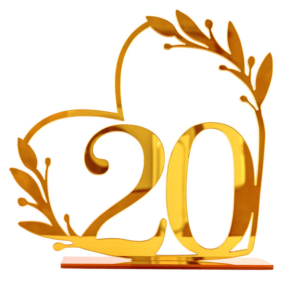 

Акриловая табличка на номер свадебного стола - украшение зеркала своими руками