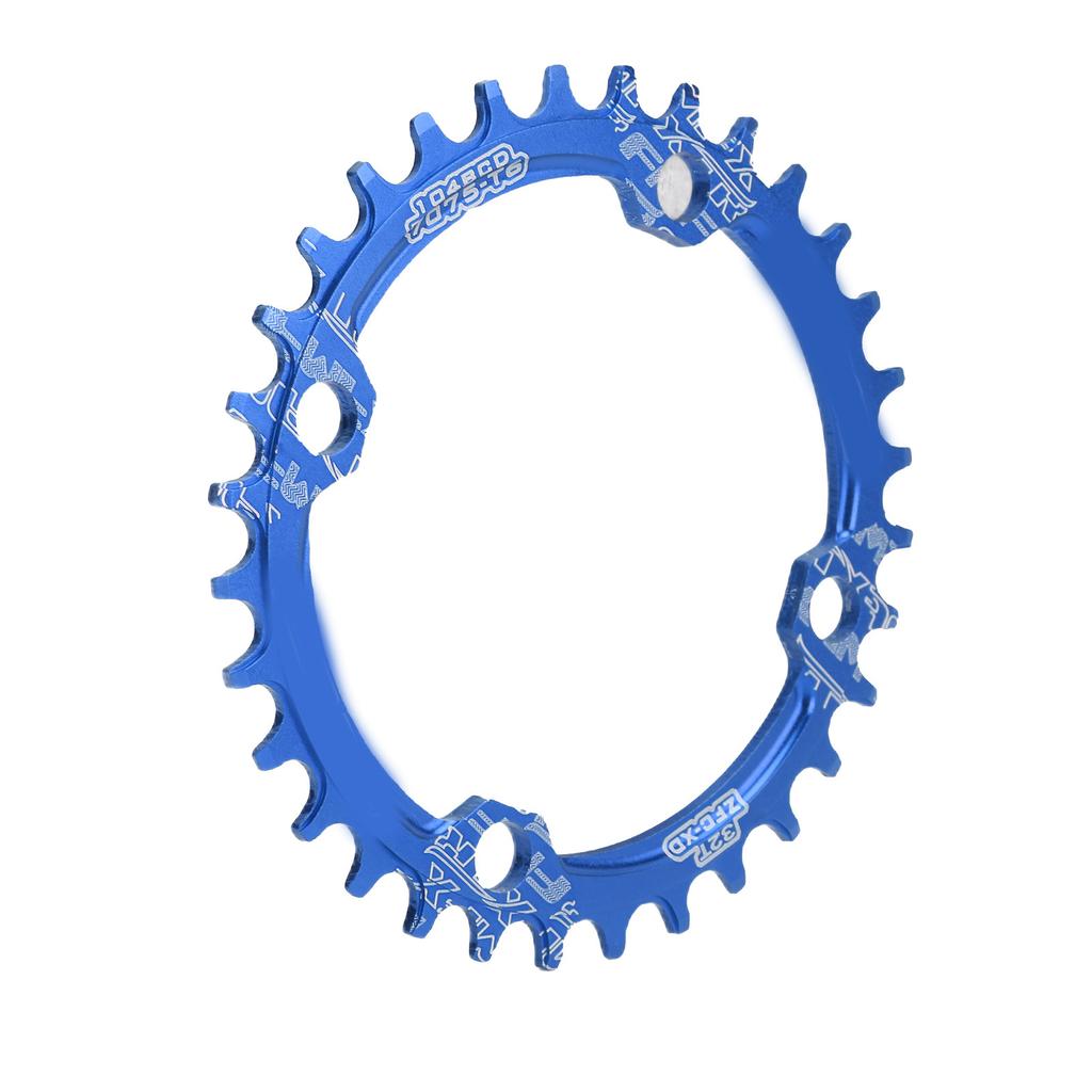 FMFXTR Bike Chainring Bicycle Narrow Wide 104 BCD 32T Round Chainring for Mountain Bike BicycleBlue