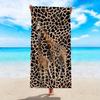 Telo da Spiaggia Extra Large con Stampa Giraffa - Asciugatura Rapida, Morbido e Confortevole per Yoga, Nuoto, Corsa - Rettangolare in Poliestere Lavabile in Macchina