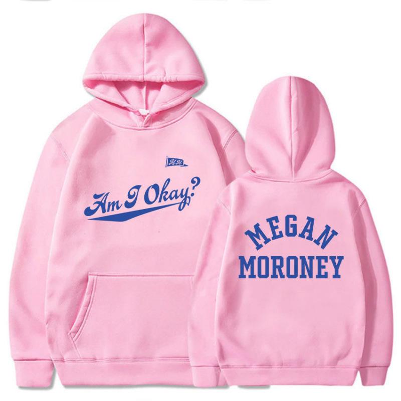 Ladies Spring Autumn Casual Hooded Long Sleeve Big Pocket Letter Printed Pullover Hoodies Sweatshirt Top